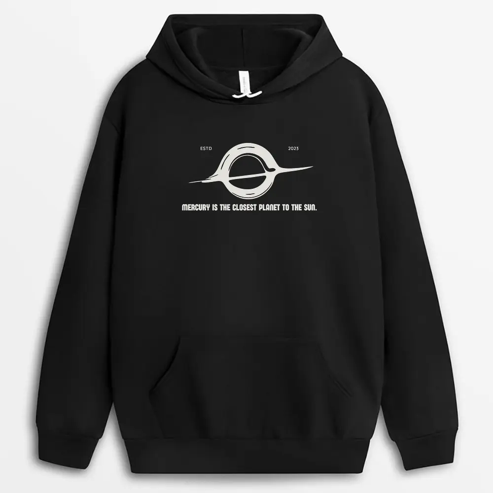 Mercury Is The Closest Planet To The Sun Enviapew Hoodie - Black