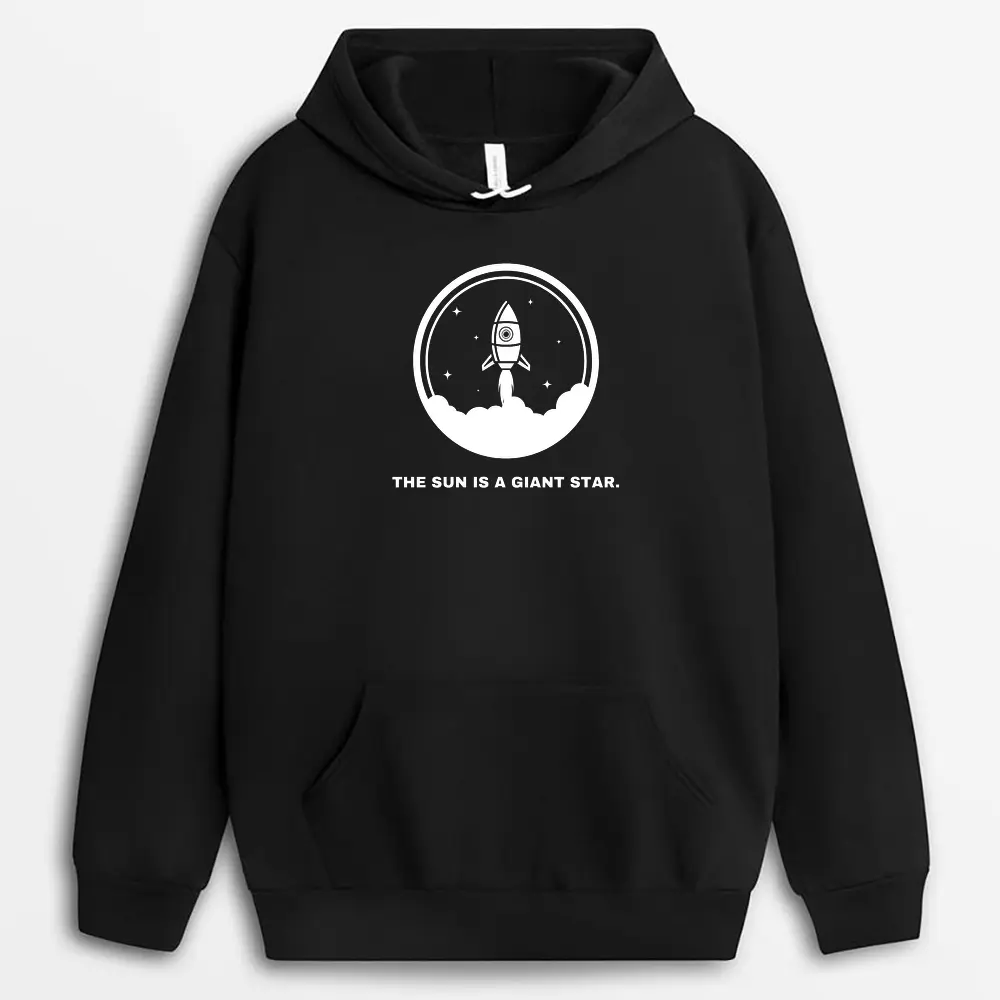 The Sun Is A Giant Star Enviapew Hoodie - Black