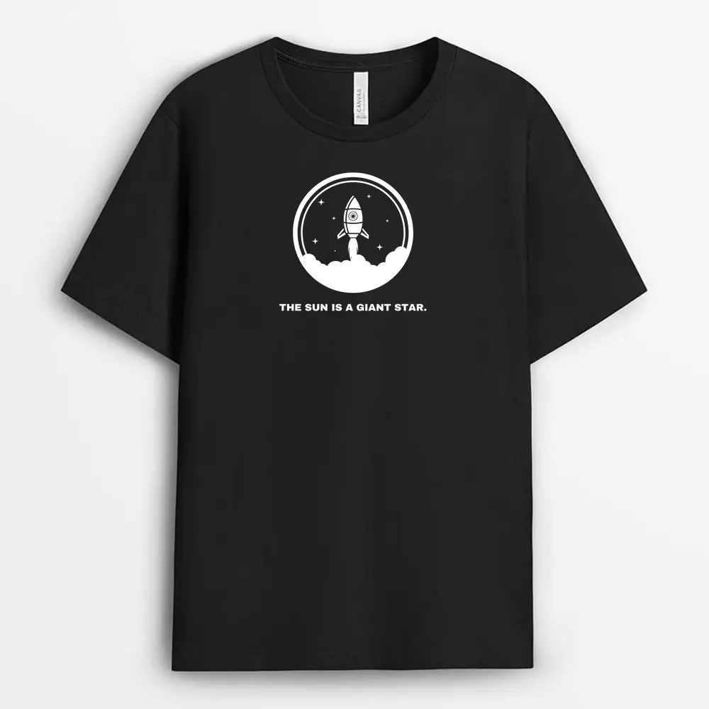 The Sun Is A Giant Star Enviapew T-Shirt - Black