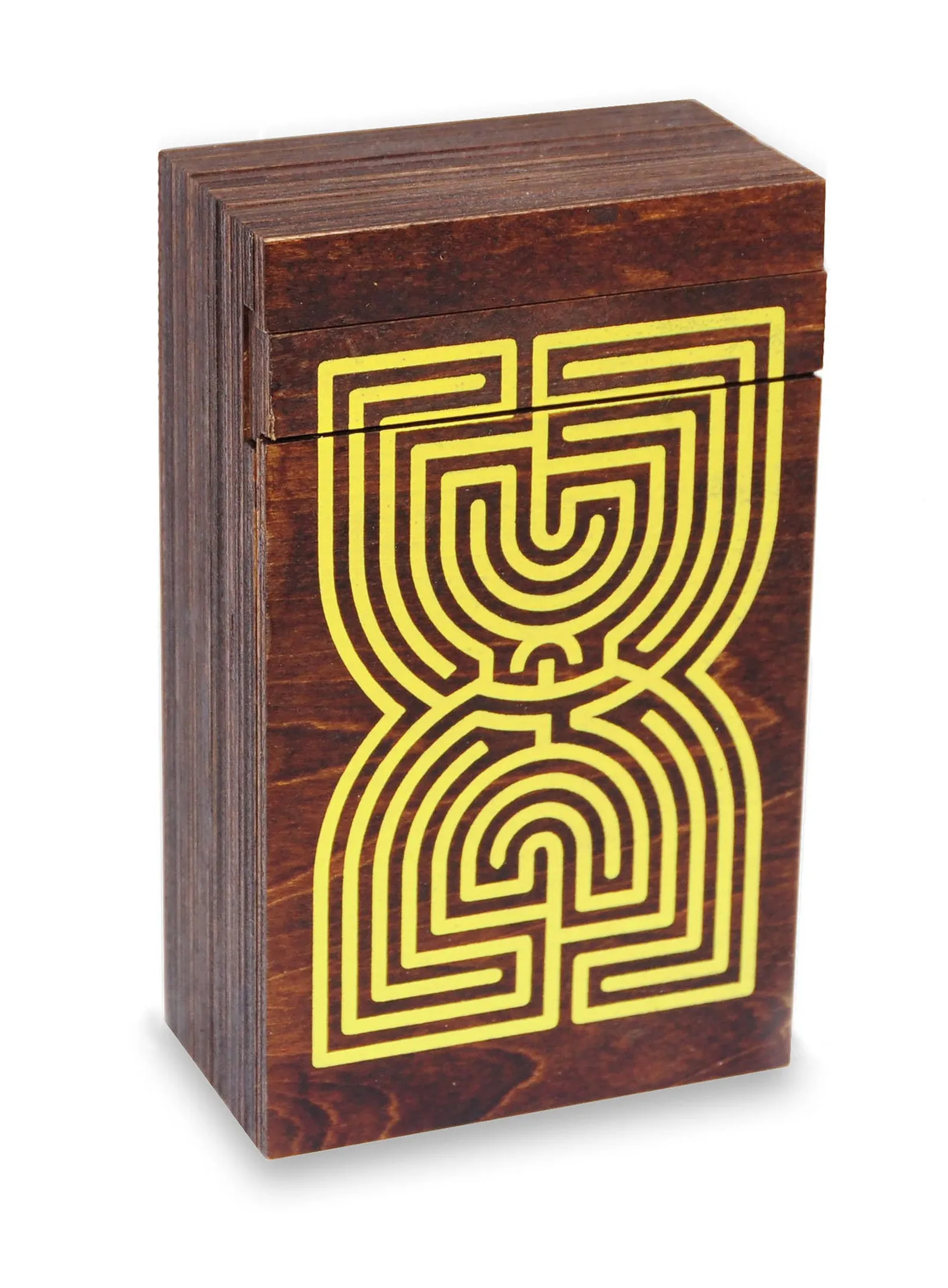 Wooden Labyrinth Secret Safe Puzzle Box