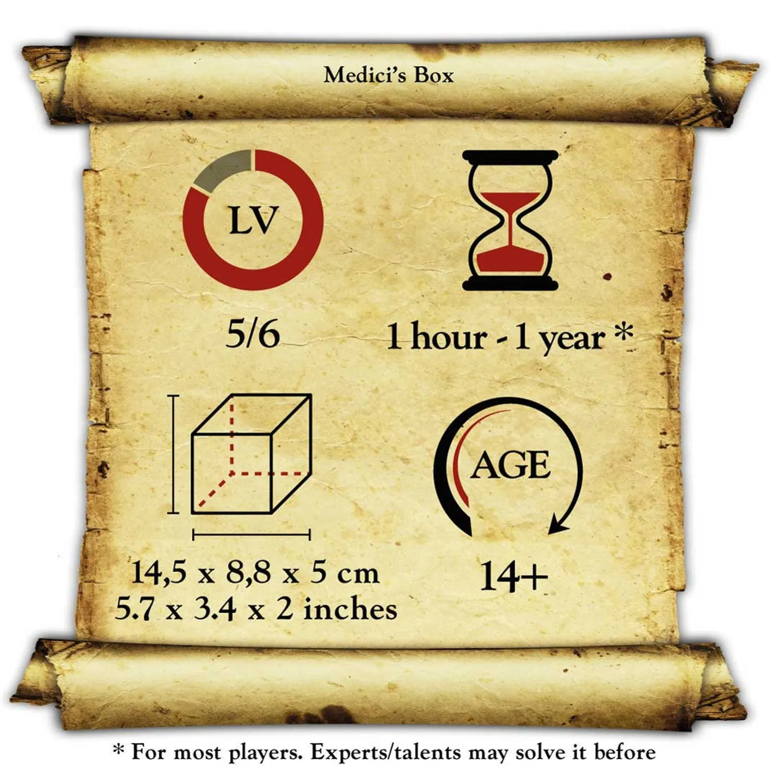 Medici Style Wooden Secret Compartment Puzzle Box - Image 6