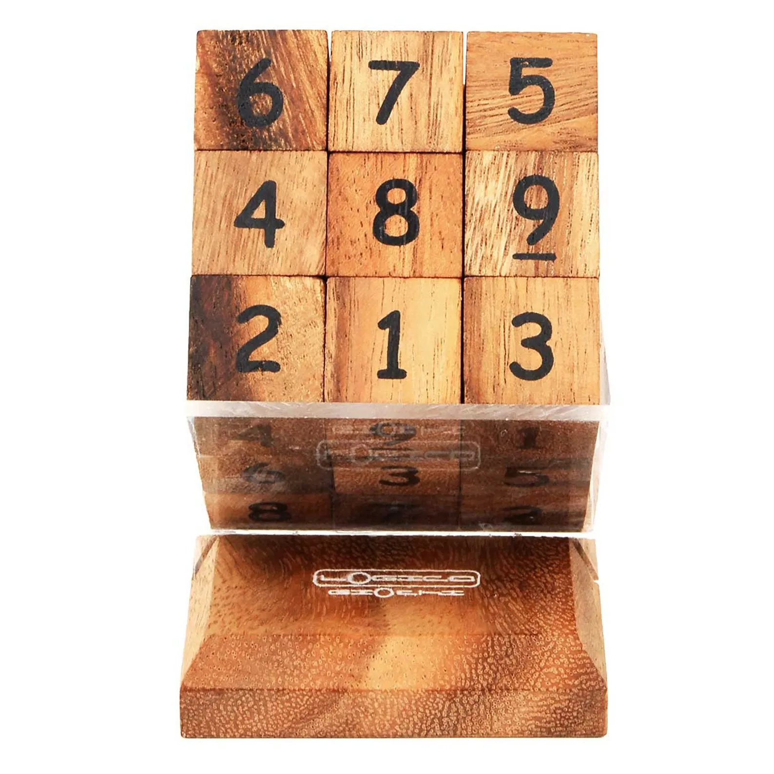 Wooden Sudoku Cube Three Dimensional Number Puzzle